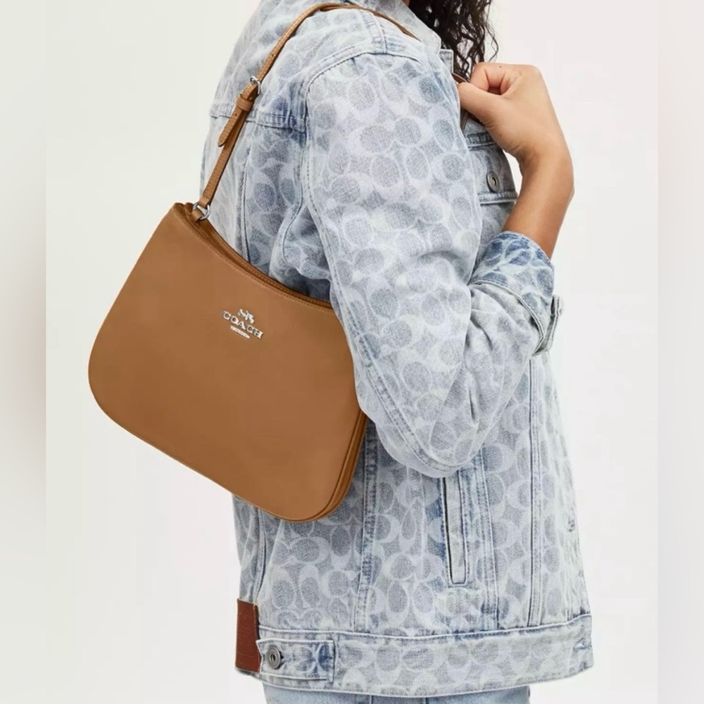 Coach Penelope Shoulder Bag Silver/Light Saddle